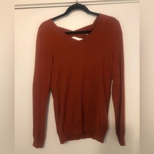 Burt Orange sweater from Stitch Fix. Size small